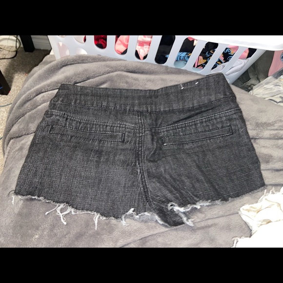 Cutoff Black Jean Short - Picture 2 of 3